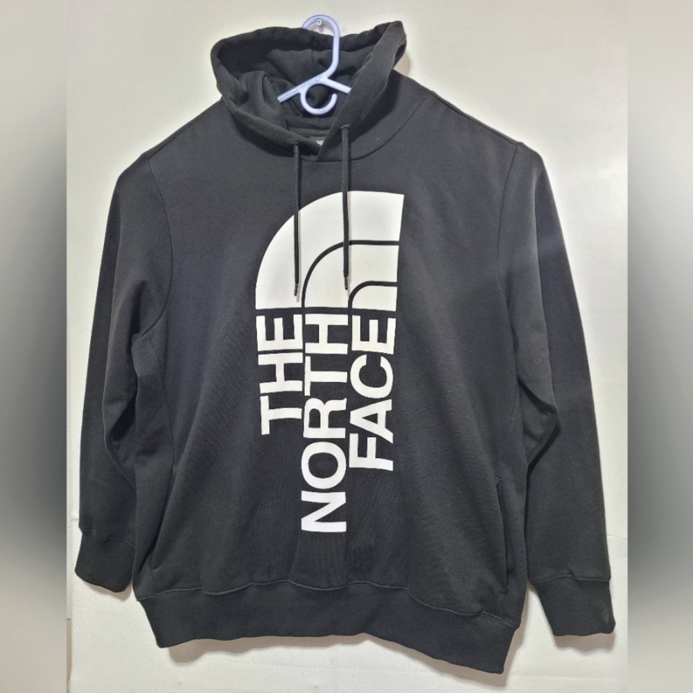 THE NORTH FACE 2.0 TRIVERT PULLOVER LOGO FLEECE HOODIE MEN'S XXL TNF BLK/TNF WHT